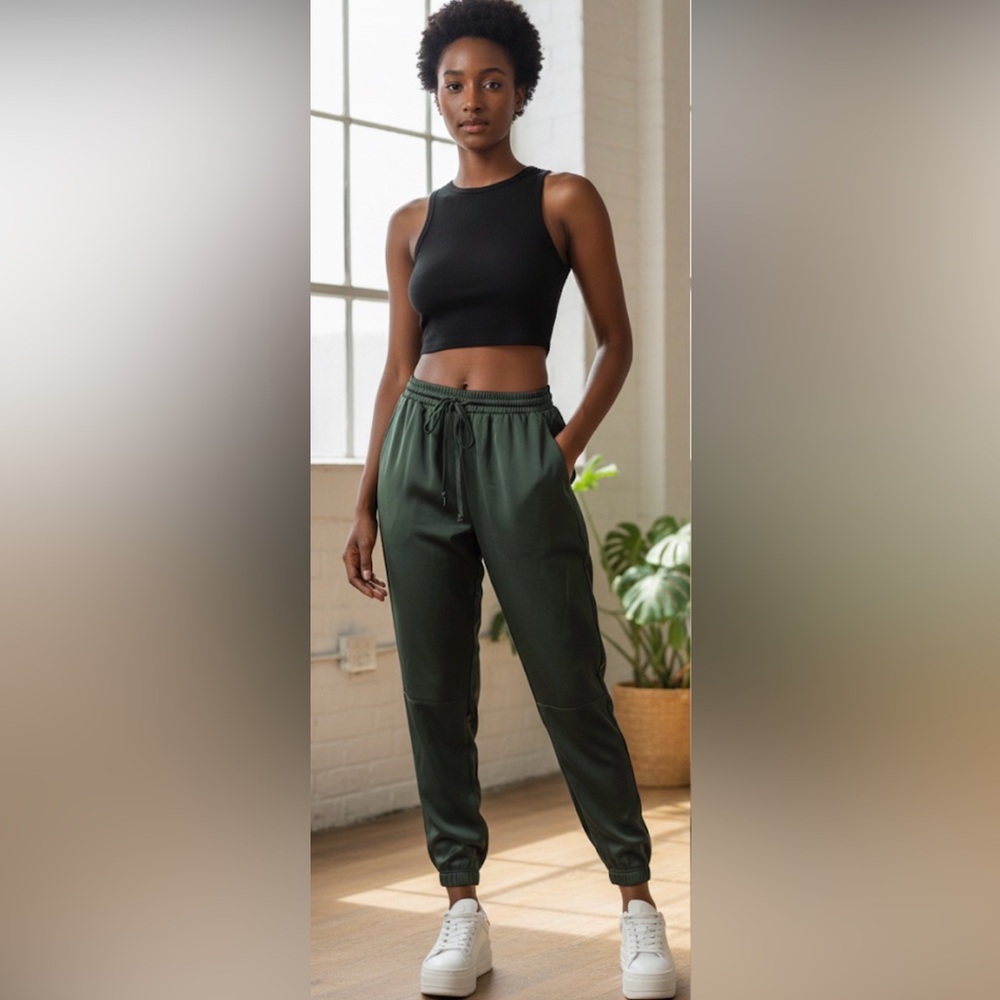 Socialite Green Track Pants